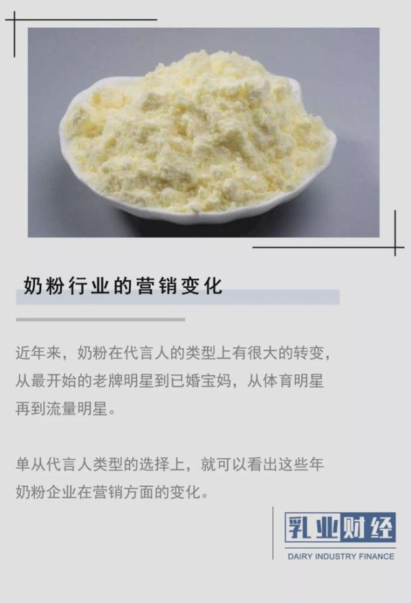 从奶粉企业代言人转变，看奶粉行业营销变化