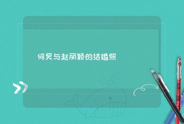 何炅与赵丽颖的结婚照,第1张