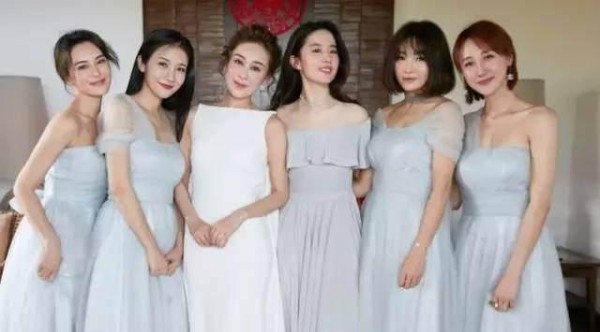 娱乐圈明星结婚高颜值伴娘团，谁让你觉得最美？她是最美伴娘？