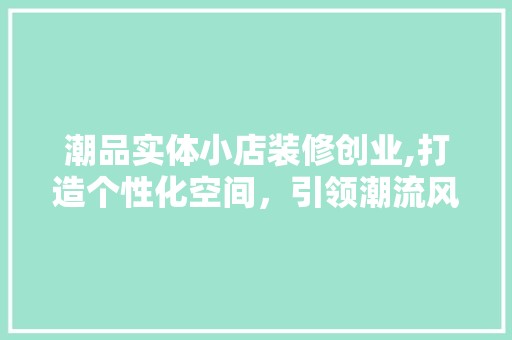 潮品实体小店装修创业,打造个性化空间，引领潮流风向标 软装设计