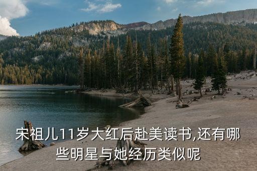 宋祖儿11岁大红后赴美读书,还有哪些明星与她经历类似呢