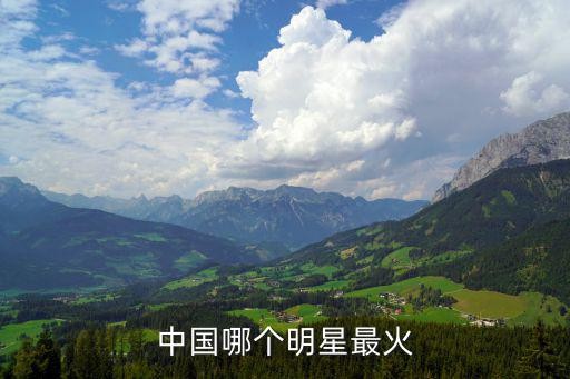中国哪个明星最火