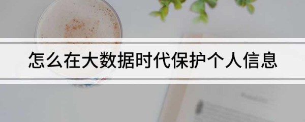 大数据时代如何保护自己的隐私