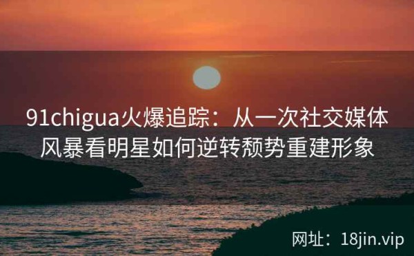 91chigua火爆追踪：从一次社交媒体风暴看明星如何逆转颓势重建形象