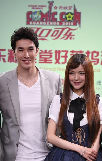 台湾人气男演员锦荣与中国女演员叶熙棋