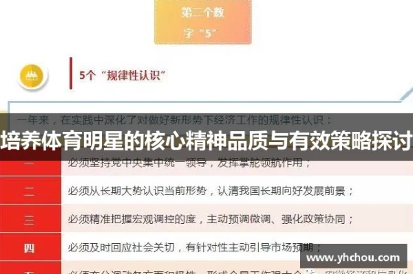 培养体育明星的核心精神品质与有效策略探讨