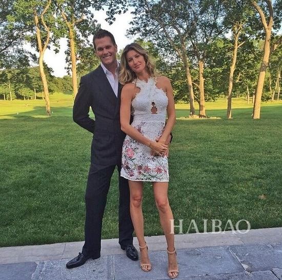 吉赛尔·邦辰 (Gisele Bundchen) Po与老公汤姆·布兰迪 (Tom Brady) 私照