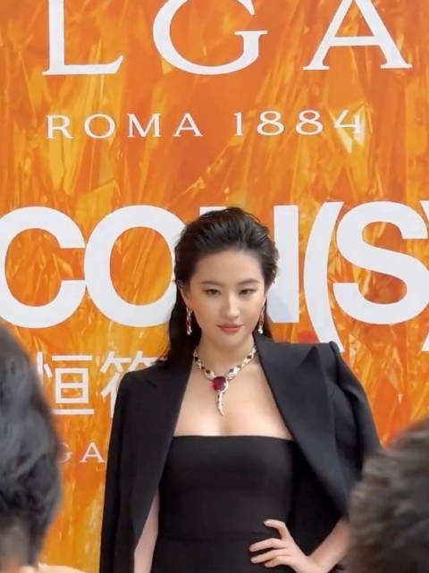 刘亦菲今日活动生图 美女总裁范儿,气场全开