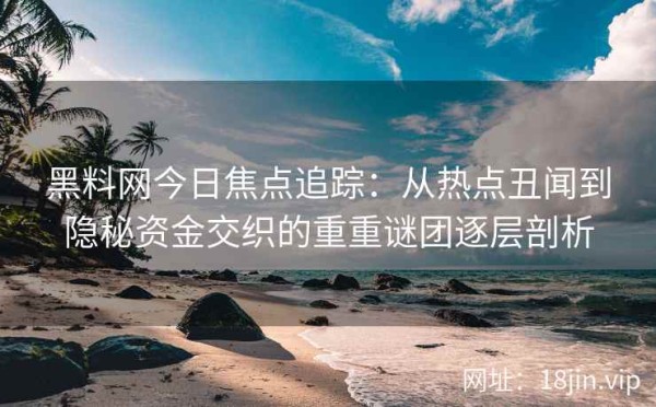 黑料网今日焦点追踪：从热点丑闻到隐秘资金交织的重重谜团逐层剖析