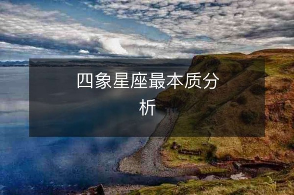 四象星座最本质分析