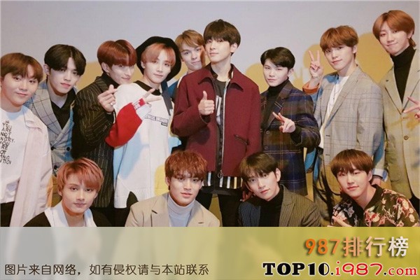 十大韩国顶级偶像团体之seventeen