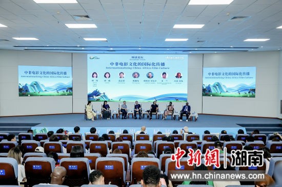  中非电影发展论坛活动现场。 湘潭大学供图