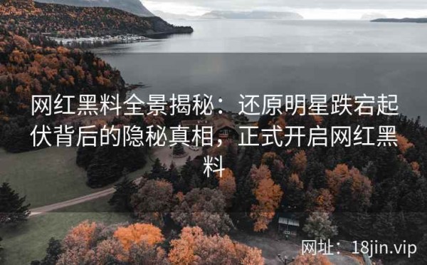 网红黑料全景揭秘：还原明星跌宕起伏背后的隐秘真相，正式开启网红黑料