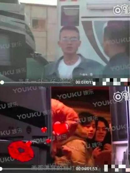 对明星夫妻或者情侣来说，去对方剧组探班时是一件很幸福的事吧！