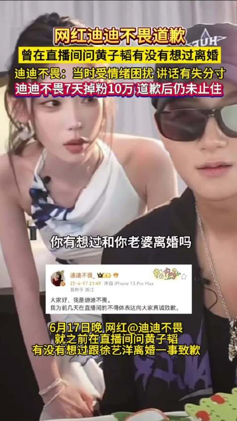 迪迪不畏道歉后仍未止住掉粉