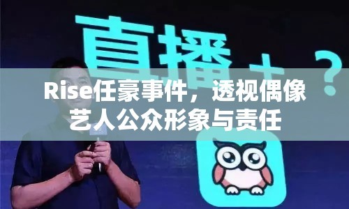 Rise任豪事件，透视偶像艺人公众形象与责任