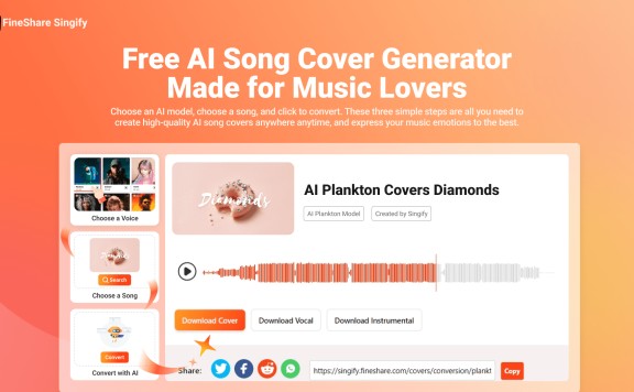 FineShare Singify-免费在线AI歌曲生成器