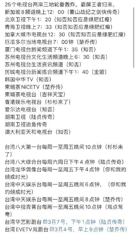 赵丽颖9部作品在25个电视台同天播出！霸屏王者归来