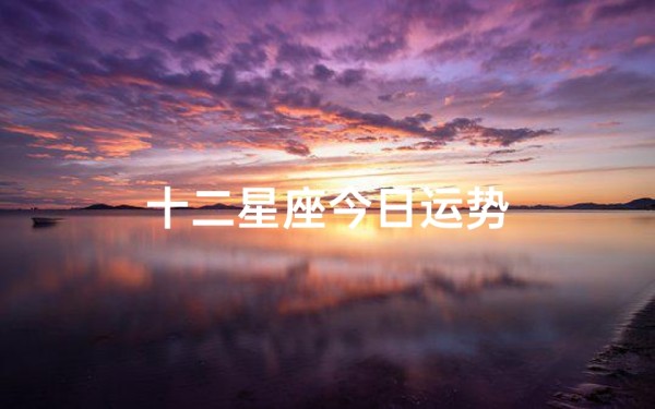 十二星座今日运势
