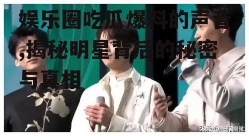 娱乐圈吃瓜爆料的声音,揭秘明星背后的秘密与真相