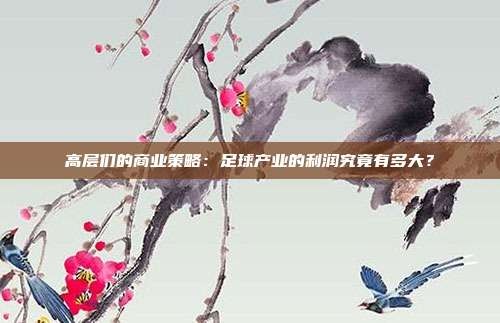 高层们的商业策略:足球产业的利润究竟有多大?