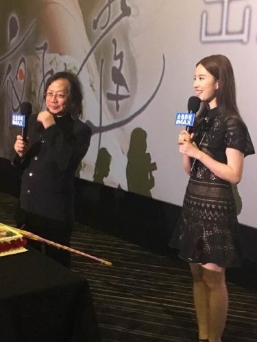 刘亦菲参加路演时照片 图片来源:电影《夜孔雀》官方微博