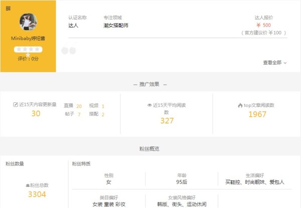 淘宝直播达人