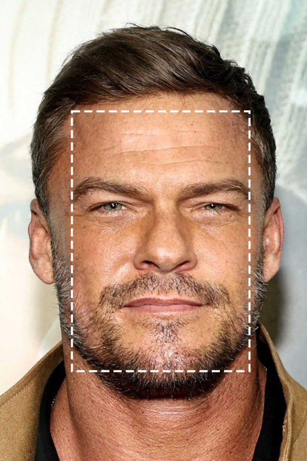 Alan Ritchson 矩形脸型
