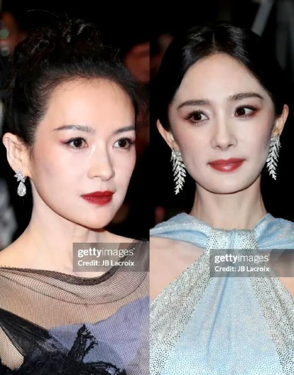 杨幂章子怡互动截图