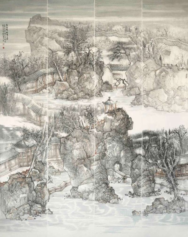 刘晨光山水画展在京亮相
