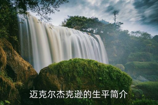 迈克尔杰克逊的生平简介