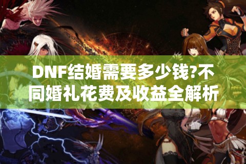 DNF结婚需要多少钱?不同婚礼花费及收益全解析！