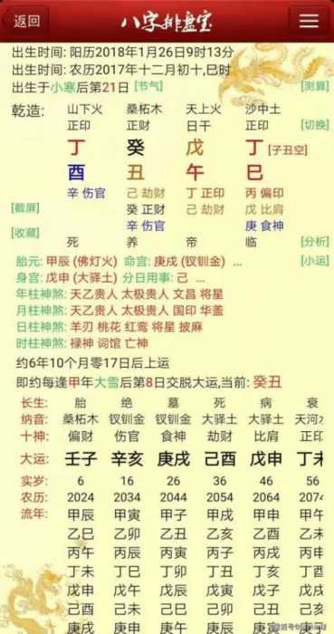 命里八字分析