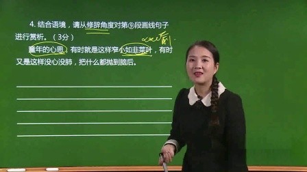 初中-语文-余国琴-4考点四 理解、赏析句子