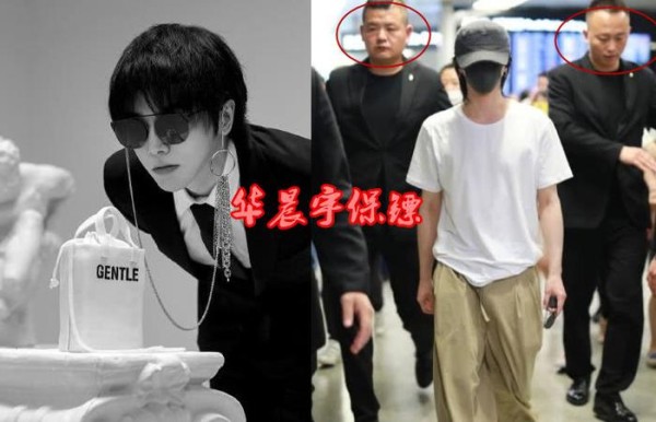 明星出行都啥样？郑爽十几个保镖，看到丁禹兮：弱小无助