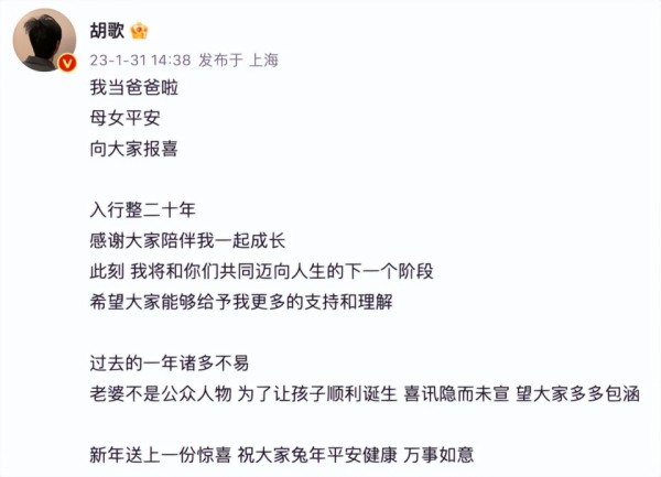 胡歌妻子是谁在一起多少年了胡歌妻子黄曦宁个人资料背景简介