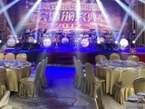 天津宝坻外场路演级晚会制作搭建 晚会异形背景板