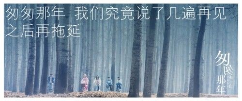 《匆匆那年》歌词版海报