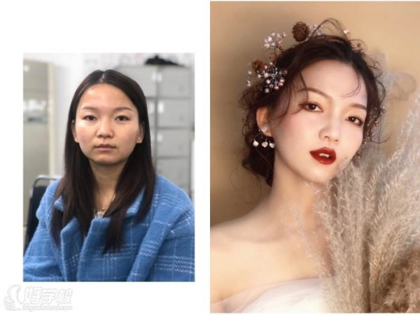 化妆效果对比