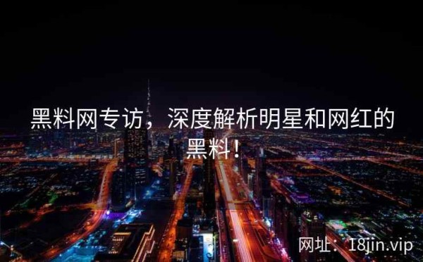 黑料网专访，深度解析明星和网红的黑料！ 第2张