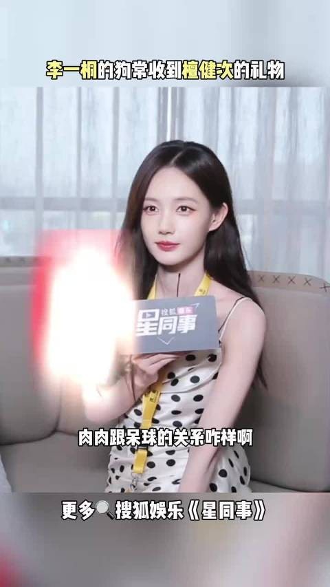 檀健次为李一桐爱犬送礼物，白色控檀小呆获投喂