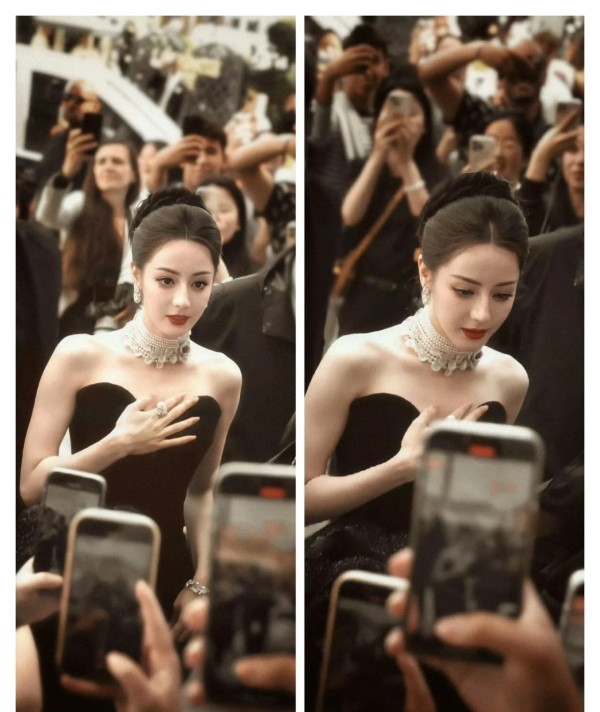 女明星在国外的真实人气，往往体现在她公开露面时，是否能引发围观和拍摄。 路人下意