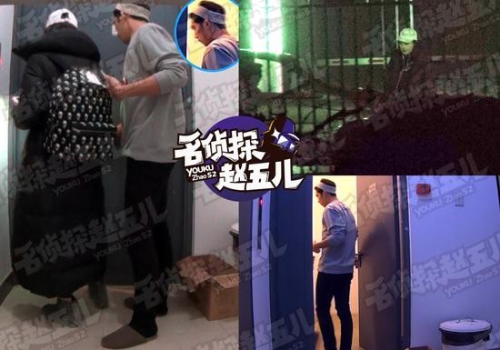 “全明星探”抓拍到倪妮熟练刷卡，进出井柏然寓所