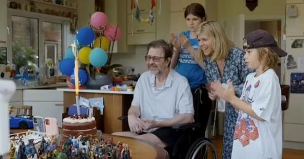 Kate with her husband Derek Draper in Caring For Derek