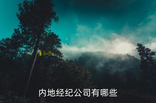 内地经纪公司有哪些