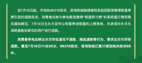 “明星势力榜”再惹争端，新浪微博被北京消协约谈