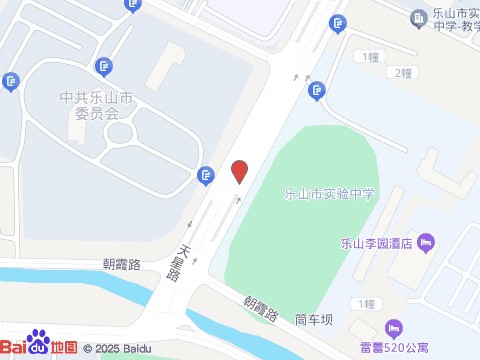 乐山市监督检察局位置示意图