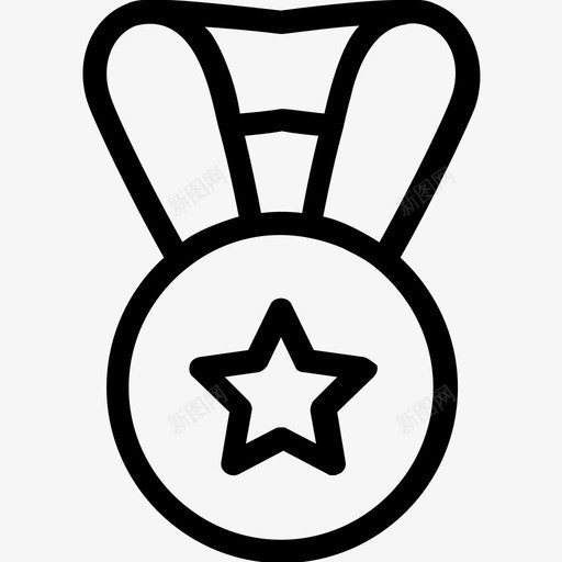 明星奖章奖项奖章图标svg_88icon https://88icon.com eps 医疗线图标 奖章 奖项 明星奖章 金牌