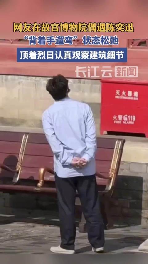 陈奕迅故宫被偶遇休闲装超松弛