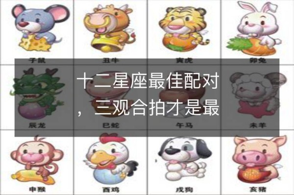 十二星座最佳配对，三观合拍才是最重要的